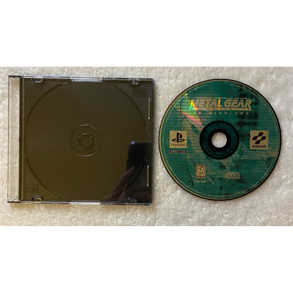 Metal Gear Solid VR Missions Sony PlayStation 1 PS1 Disc Only 1999 Jewel Case